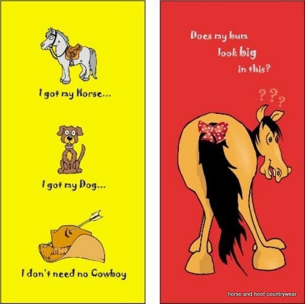 Moorland Rider Horsey Girl Greeting Cards horse and hoof