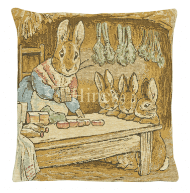 Mrs Rabbit - Fine Tapestry Cushion