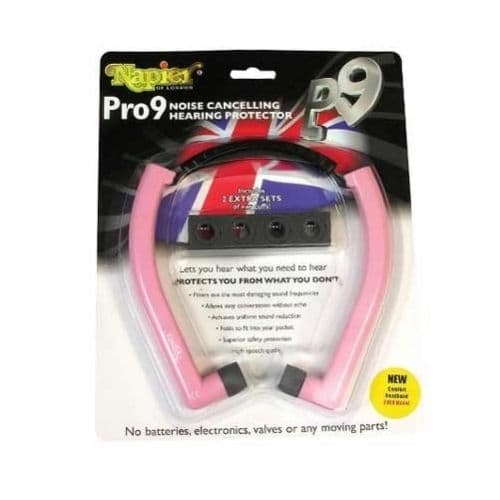 Napier Pro 9 Ear Defenders-Pink