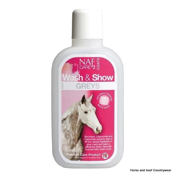 Natural Animal Feeds Wash & Show for Grey Horses