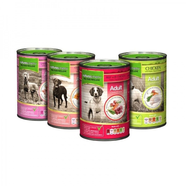 Natures Menu dog food tins horse and hoof