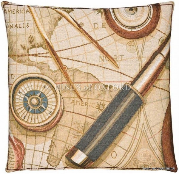 Nautical - Fine Woven Nautical Tapestry Cushion