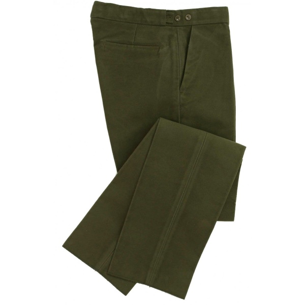 Olive Moleskin Trousers