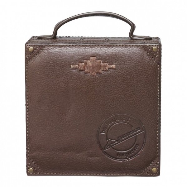 Pampeano Leather Luggage Trunk Gift Box - Brown