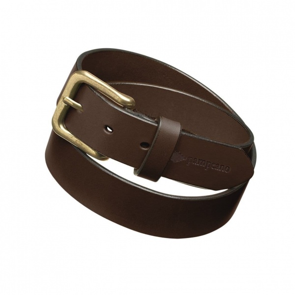 Pampeano Polo Belt, Classic Pure Brown Leather Belt - Papa