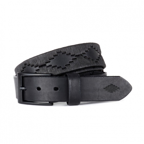 Pampeano Polo Belt, Luxury Hand Stitched  Polo Belt - Black Label