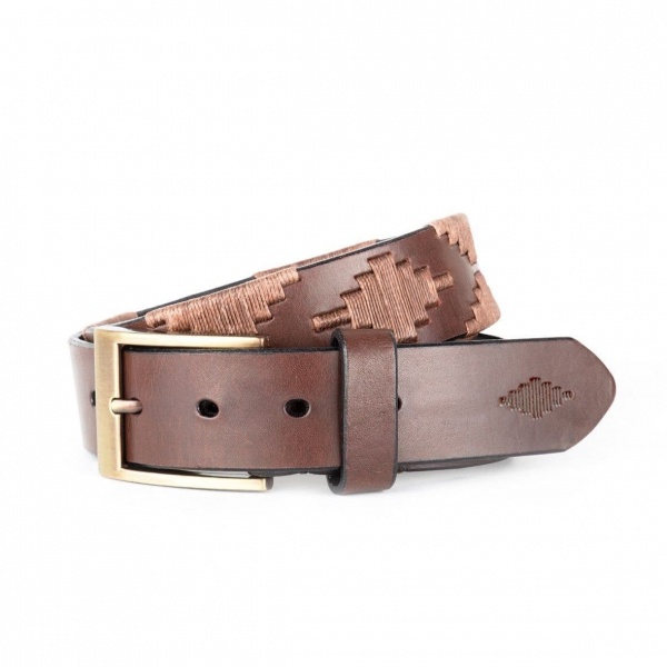 Pampeano Polo Belt, Luxury Hand Stitched  Polo Belt - Habano