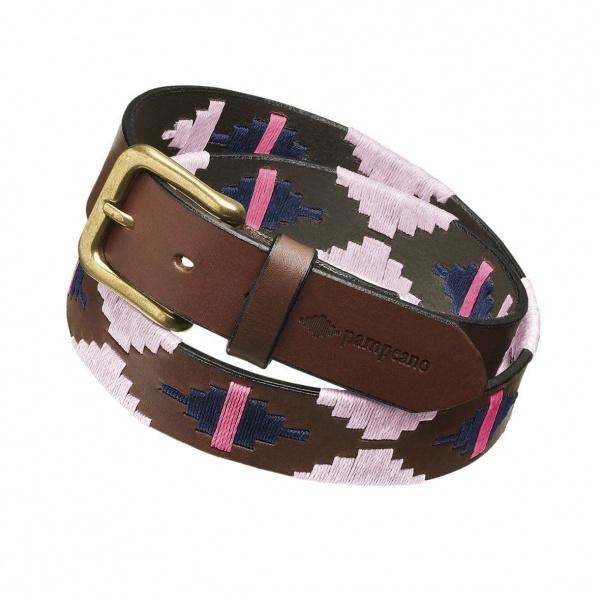 Pampeano Polo Belt, Luxury Hand Stitched Polo Belt - Rosa