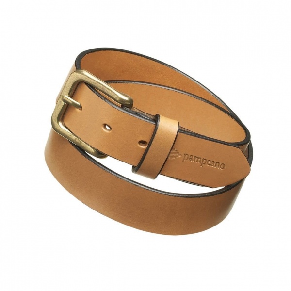 Pampeano Skinny Polo Belt, Tan Leather Belt - Abuelo