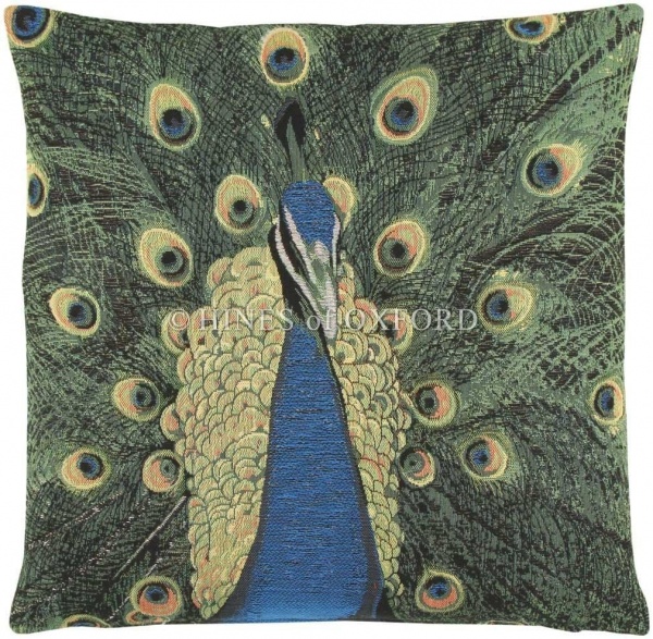 Peacock - Fine Tapestry Cushion