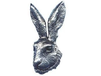 Pewter Hare Badge