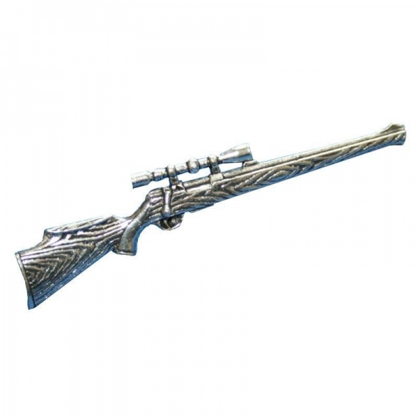 Pewter Hunting Rifle Badge