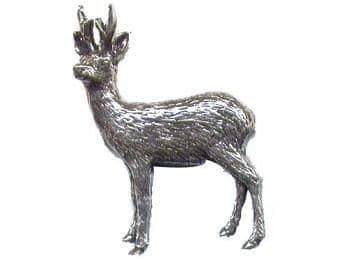 Pewter Roebuck Badge