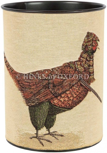 Phillip Pheasant - Fine Woven Tapestry Waste Bin