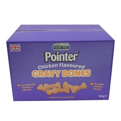 Pointer Chicken Gravy Bones 10kg horse and hoof