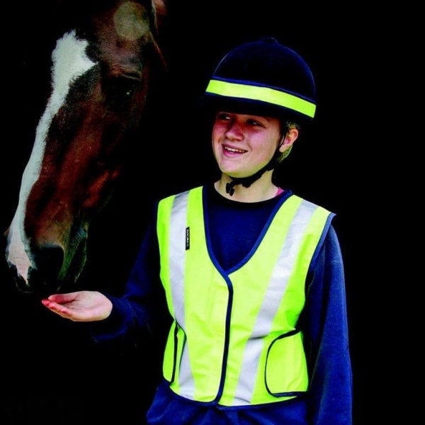 Proviz Yellow High Visibility Horse riding Yellow Waistcoat