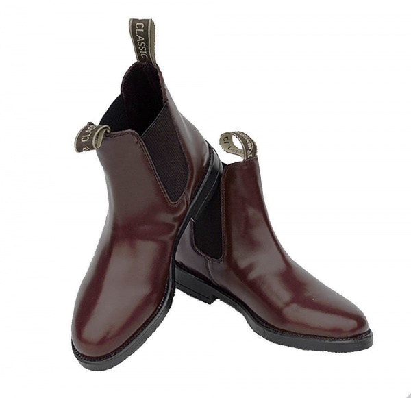 Rhinegold Adults Classic Leather Jodhpur Boots (sizes 6-11)