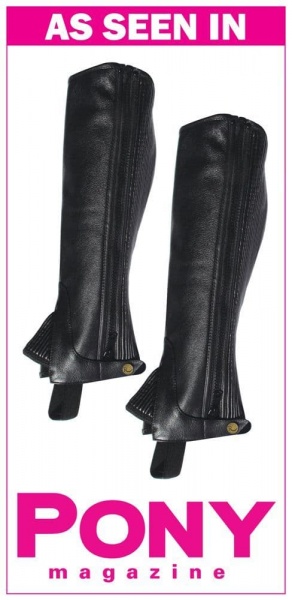 Rhinegold Childrens Leather Gaiters