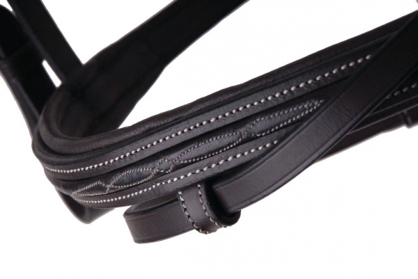 Rhinegold Elegance German Leather Bridle With Flash Noseband