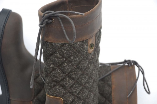 Rhinegold Elite Georgia Tweed Leather Country Boot