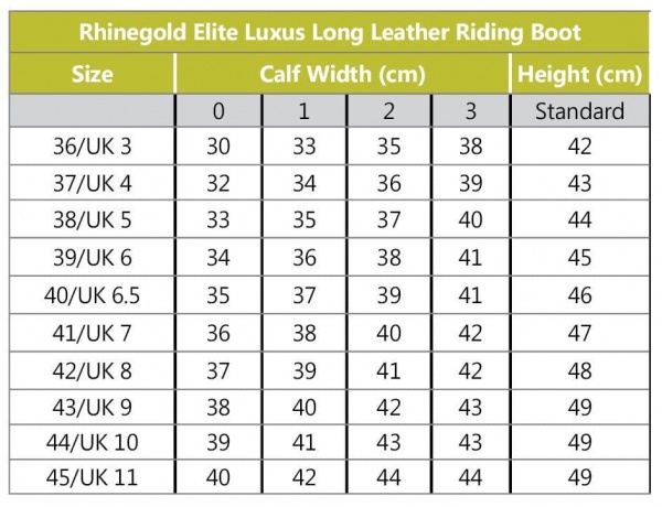 Rhinegold Elite Luxus Leather Riding Boot - Black