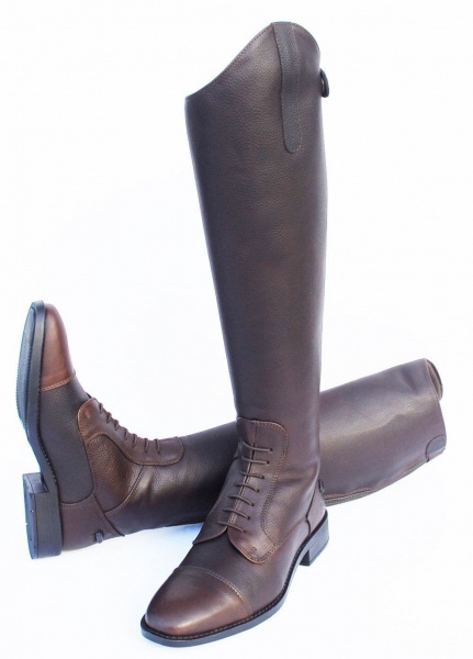 Rhinegold Elite Luxus Leather Riding Boot - Brown