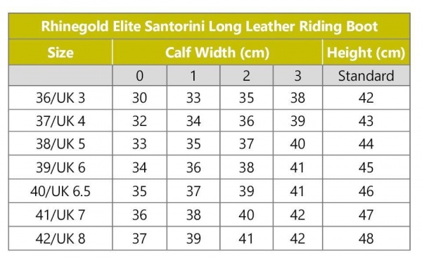 Rhinegold Elite Santorini Long Leather Riding Boot