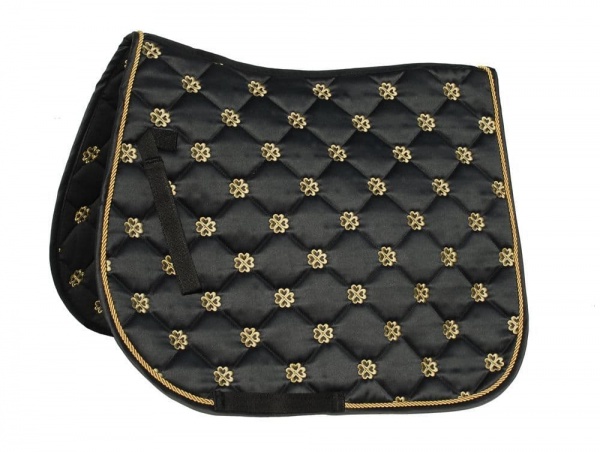 Rhinegold Lucky Clover Satin Saddle Pad