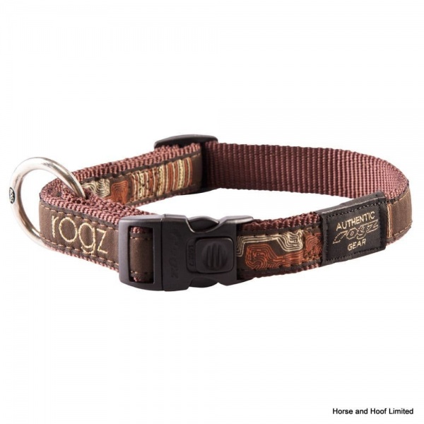 Rogz Fancy Dress Collar Mocha Bone