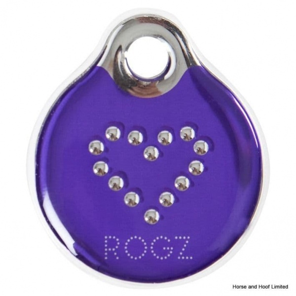 Rogz ID Tagz Instant Resin Tag Purple Chrome