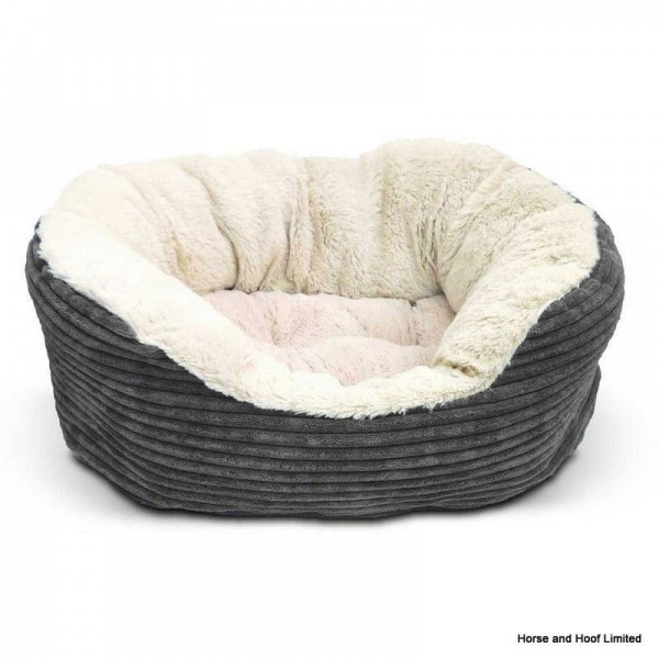 Rosewood 40 Winks Grey Cord Jumbo Dog Bed