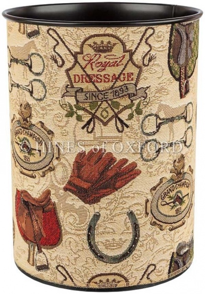 Royal Dressage - Fine Woven Tapestry Waste Bin