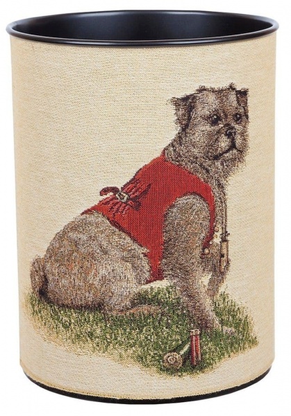 Rt. Hon. Thomas Terrier - Fine Woven Tapestry Waste Bin