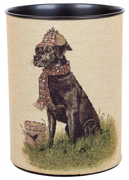 Sir Lancelot Labrador - Fine Woven Tapestry Waste Bin