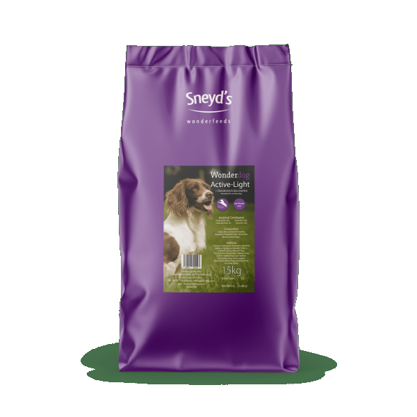 Sneyds Wonderdog Adult Active Light 15kg horse and hoof