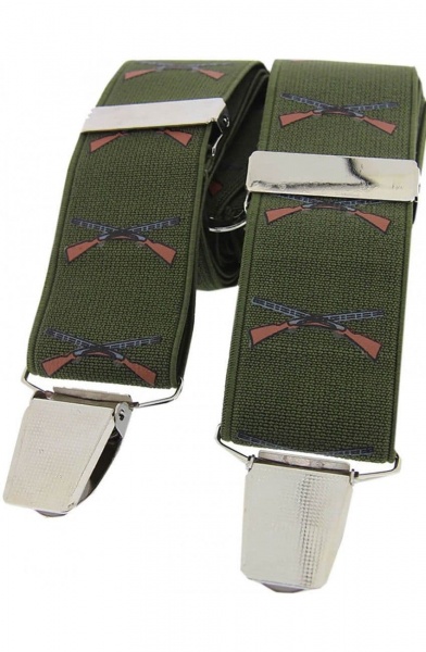 Soprano Cross Shotguns Country Braces - Green