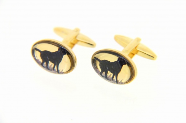 Soprano Labrador Oval Country Cufflinks