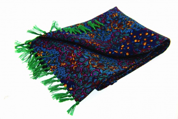 Soprano Multicolour Patterned Tubular Printed Silk Country Scarf