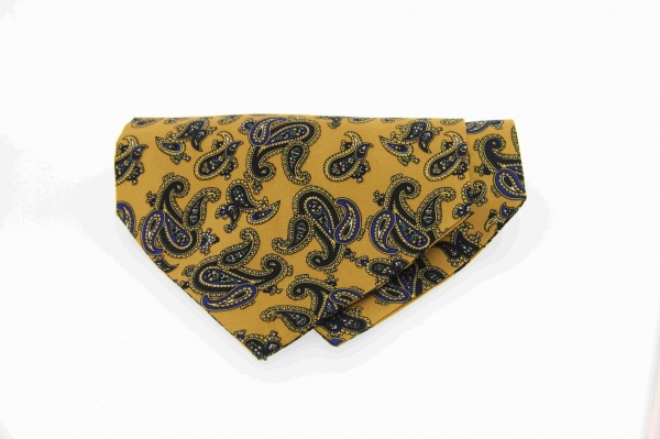 Soprano Paisley Mustard Silk Country Cravat