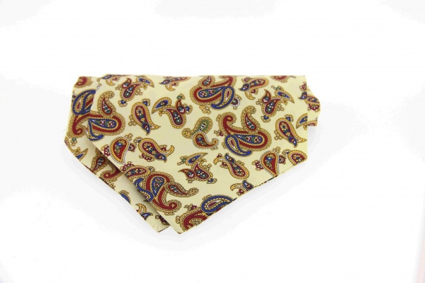 Soprano Paisley Yellow Silk Country Cravat