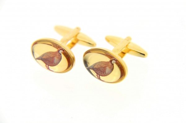 Soprano Partridge Oval Country Cufflinks