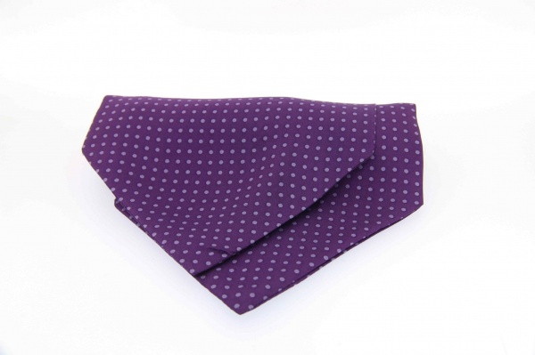 Soprano Purple Spotted Silk Country Cravat