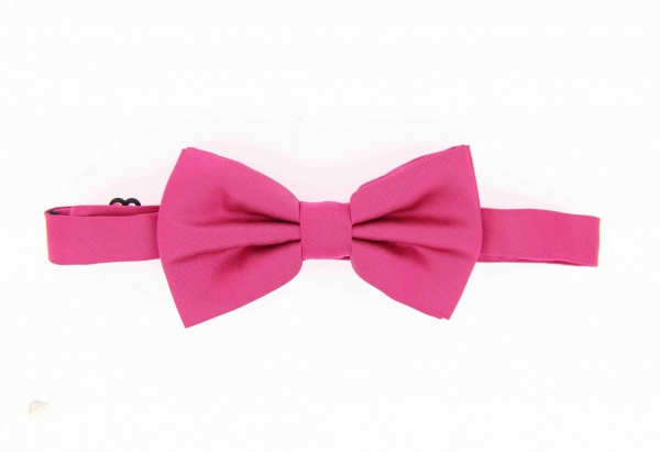 Soprano Satin Pre-Tied Fuschia Country Silk Bow Tie