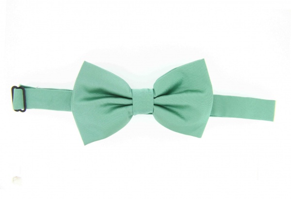 Soprano Satin Pre-Tied Mint Country Silk Bow Tie