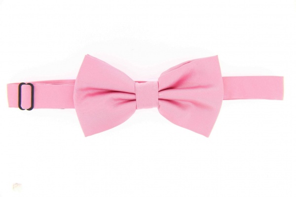 Soprano Satin Pre-Tied Pink Country Silk Bow Tie