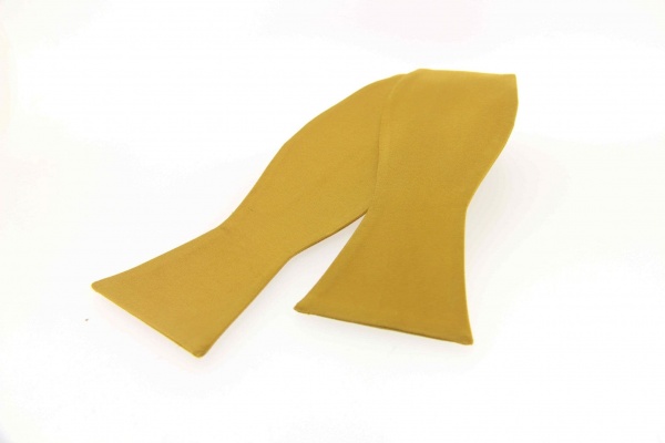 Soprano Satin Self-Tie Gold Country Silk Bow Tie