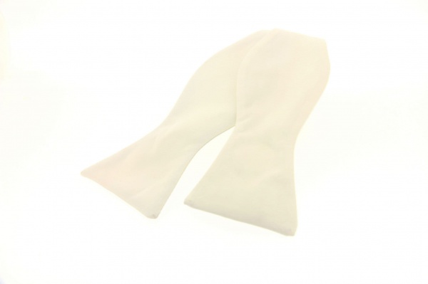 Soprano Satin Self-Tie Ivory Country Silk Bow Tie