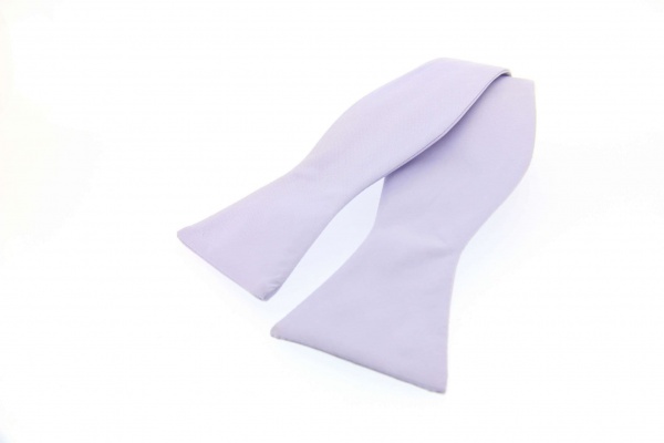 Soprano Satin Self-Tie Light Lilac Country Silk Bow Tie