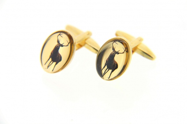 Soprano Stag Oval Country Cufflinks