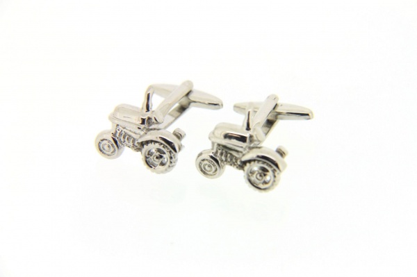 Soprano Tractor Silver Plated 3D Country Cufflinks
